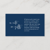 Moderne lässige Hochzeitsfeier, Eine Note zu Gesch Begleitkarte (Vorderseite)