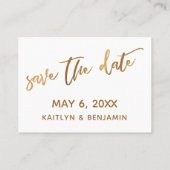 Moderne Lässige Hochzeitswebsite und-Card Visitenkarte (Rückseite)