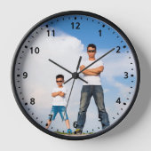Moderne, Lässige Personalisierte Foto Uhr (Vorderseite)
