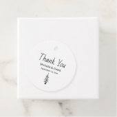 Moderne Lässige Pine Tree Hochzeit Vielen Dank Geschenkanhänger (Beispiel)