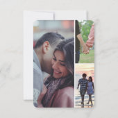 Moderne Lässige Romantik Coppel Watercolor Artisti Save The Date (Rückseite)