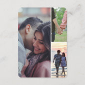 Moderne Lässige Romantische Coupé-Illustration Begleitkarte (Rückseite)