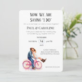 Moderne Lässige romantische Hochzeitsstiftung Einladung (Stehend Vorderseite)