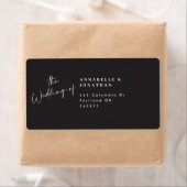 Moderne, lässige Rücksendeadresse (Insitu)