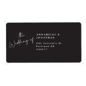 Moderne, lässige Rücksendeadresse (Vorne)