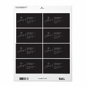 Moderne, lässige Rücksendeadresse (Vorne)