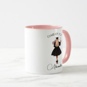 Moderne Lässige Script Graduate Class of 2023 Cust Tasse (VorderseiteRechts)