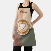 Moderne Latte-Art Herz  Schürze (InSitu)