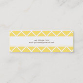 Moderne Lattice-Skinnenkarte Telefonnummerkarte (Rückseite)