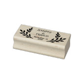 Moderne Laurel Wedding rettet das Datum Gummistempel (Stempel)