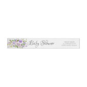 Moderne Lavendel Blume BABY Duschlabel (Person)
