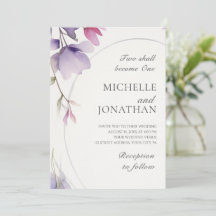 Moderne Lavendel Blumenbibel Christliche Hochzeit