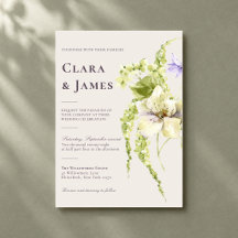 Moderne Lavendel-Grüne Garten-Blumenhochzeit