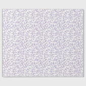 Moderne Lavendel Lila Leopard-Tierwerbung  Geschenkpapier (Flach)