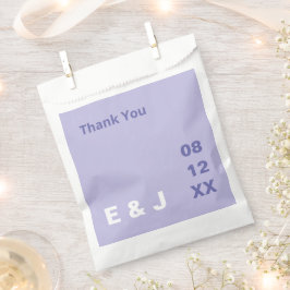 Moderne Lavendel mit Lila Gastgeschenk Hochzeit Geschenktütchen