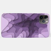 Moderne Lavendel Ombre Loops und Waves Case-Mate iPhone Hülle (Rückseite (Horizontal))