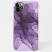 Moderne Lavendel Ombre Loops und Waves Case-Mate iPhone Hülle (Rückseite)