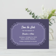 Moderne Lavendel-Traum Elegante Umrandung
