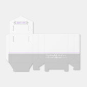 Moderne Lavendelhochzeit, grau, weiß Geschenkschachtel (Ungefaltet)