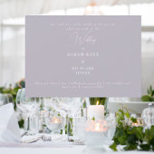 Moderne Lavender Wedding Bride Eltern Einladung