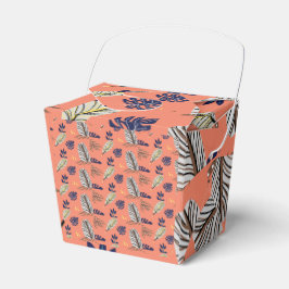 Moderne Leaf Muster Hochzeitsmaterial & Party Geschenkschachtel