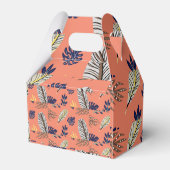 Moderne Leaf-Muster-Party-Lieferungen Geschenkschachtel (Rückseite)