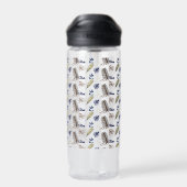 Moderne Leaf-Muster-Party-Lieferungen Trinkflasche (Rückseite)