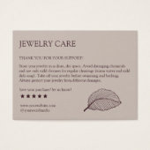 Moderne Leaf-Muster Produktpflege dank Karte (Vorderseite)