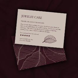 Moderne Leaf-Muster Produktpflege dank Karte