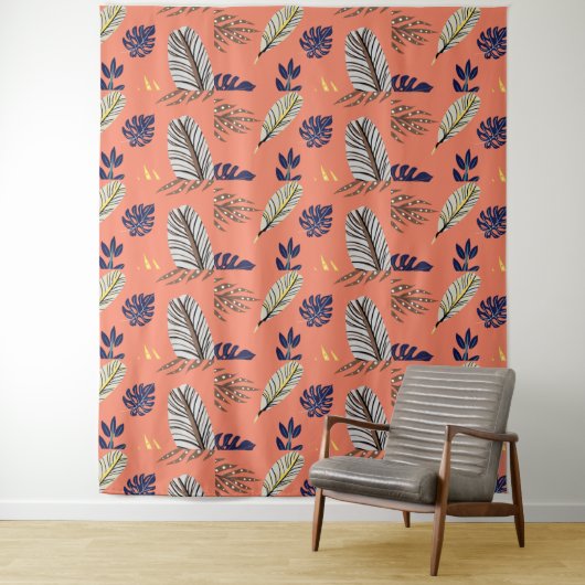 Moderne Leaf-Muster Wanddekoration Wandteppich (Beispiel)