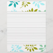 Moderne Leafy Border Lined Recipe (Vorderseite)