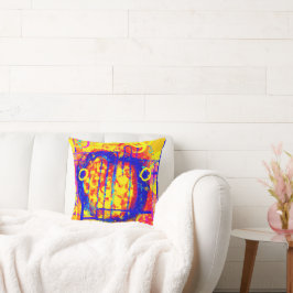 Moderne, lebendige Abstraktionen Kunst, Kultur Kissen