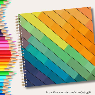 Moderne lebendige Aquarell-Malerei Inspirationskun Notizblock