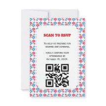 Moderne lebendige Flower Power Hochzeitsmuster,