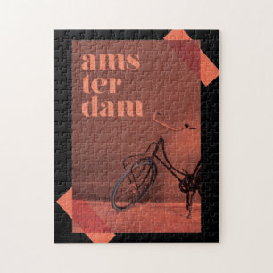 Moderne, lebendige Grafikdesign-Amsterdam Kultur Puzzle
