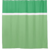 Moderne, lebendige Hübsche, zweiteilige, grüne Str Duschvorhang (Vorderseite)