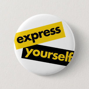 Moderne, lebendige, kühne Grafik von Express-Sie s Button