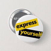 Moderne, lebendige, kühne Grafik von Express-Sie s Button (Vorne & Hinten)