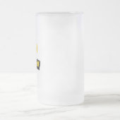 Moderne, lebendige, kühne Grafik von Express-Sie s Mattglas Bierglas (Mittel)