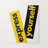 Moderne, lebendige, kühne Grafik von Express-Sie s Puzzle (Vertikal)