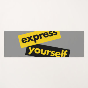 Moderne, lebendige, kühne Grafik von Express-Sie s Yogamatte