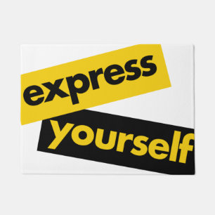 Moderne, lebendige, kühne Grafik von Express Yours Fußmatte