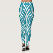 Moderne, lebendige Leggings "Ratti_Creative_Arts" (Rückseite)