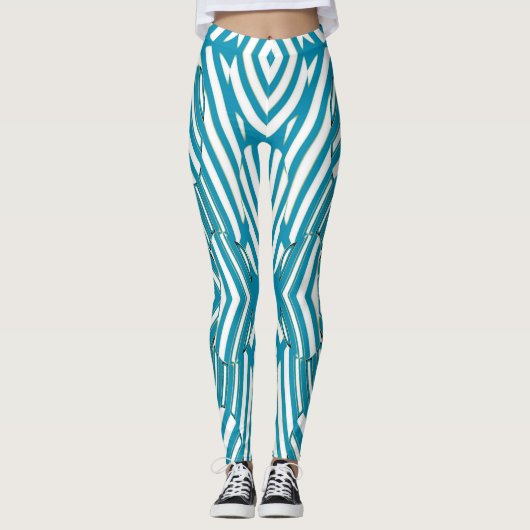 Moderne, lebendige Leggings "Ratti_Creative_Arts" (Vorderseite)