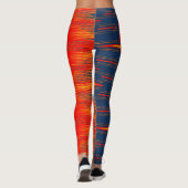 Moderne, lebendige Leggings "Ratti_Creative_Arts" (Rückseite)