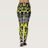 Moderne, lebendige Leggings "Ratti_Creative_Arts" (Rückseite)