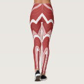 Moderne, lebendige Leggings "Ratti_Creative_Arts" (Rückseite)