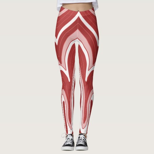 Moderne, lebendige Leggings "Ratti_Creative_Arts" (Vorderseite)