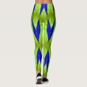Moderne, lebendige Leggings "Ratti_Creative_Arts" (Rückseite)