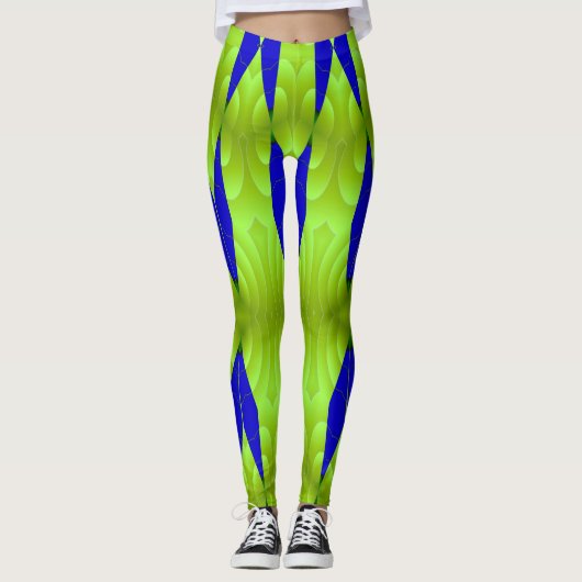 Moderne, lebendige Leggings "Ratti_Creative_Arts" (Vorderseite)